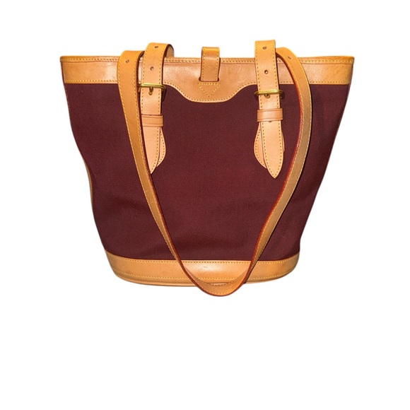 Dooney & Bourke Vintage Leather and Canvas Tote - Picture 2 of 8